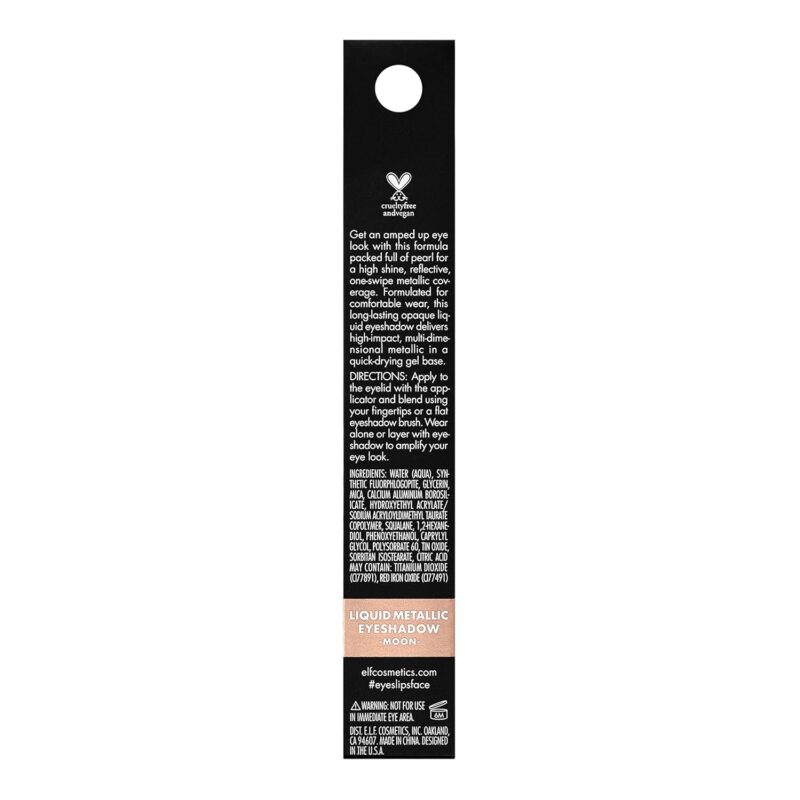 e.l.f. Liquid Metallic Eyeshadow – Bold, Gel Formula, Moon, Vegan | Vabrol - Image 5