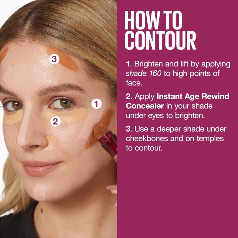 Maybelline Instant Age Rewind Concealer – Dark Circles Treatment, Shade 100 | Vabrol - Image 8