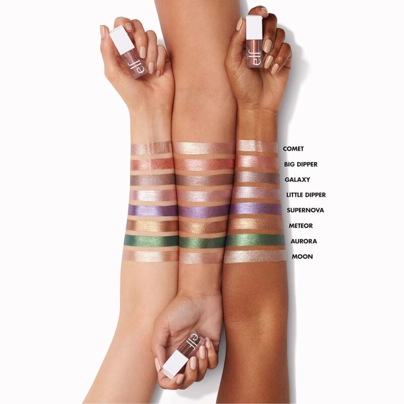 e.l.f. Liquid Metallic Eyeshadow – Bold, Gel Formula, Moon, Vegan | Vabrol - Image 3