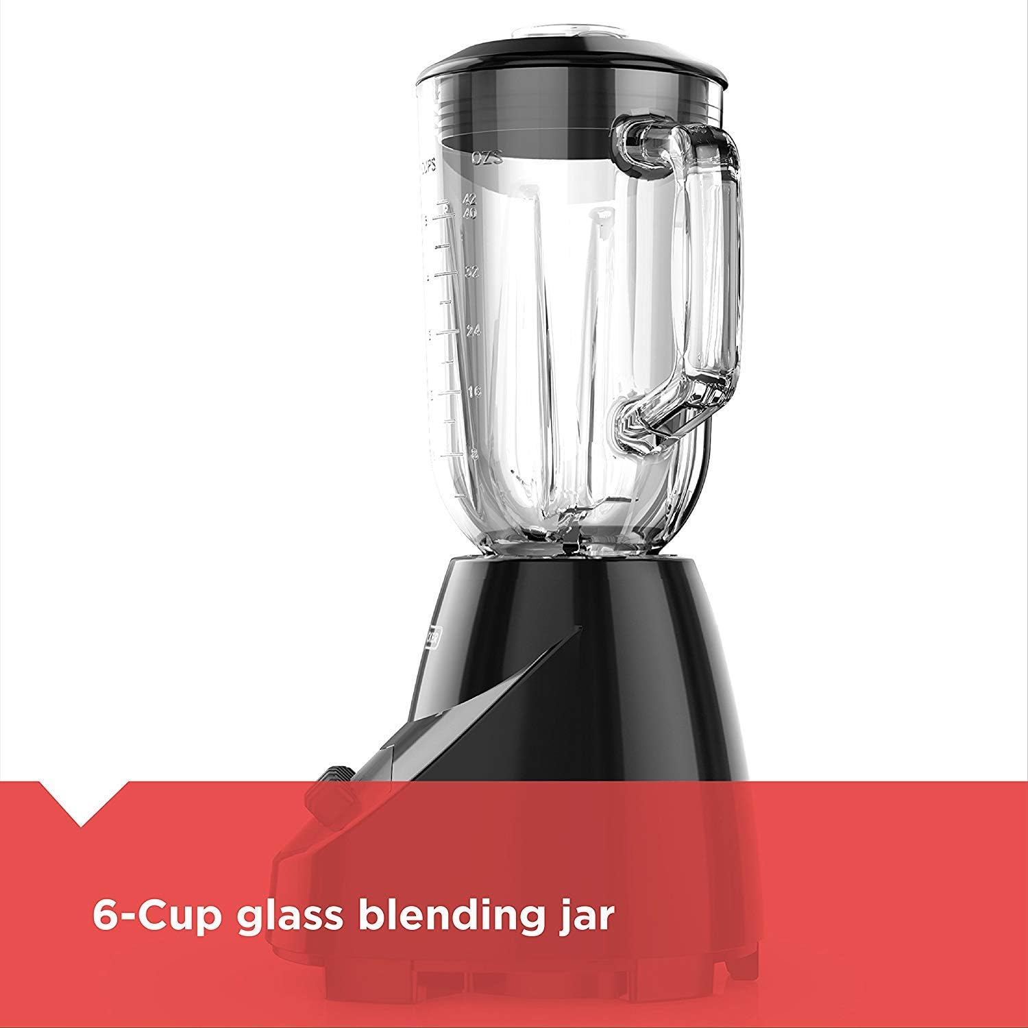 BLACK+DECKER Countertop Blender with 6-Cup Glass Jar, 10-Speed Settings, Black, BL2010BG - Image 7