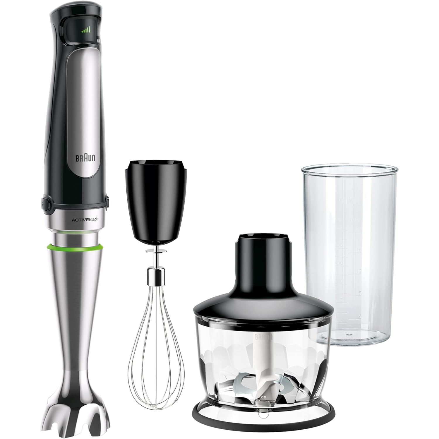 Braun MultiQuick 7 3-in-1 Immersion Blender with Food Processor – Powerful Handheld Electric Stick Blender - Emulsifier for Chopping, Beating & Whisking - Ideal for Soup, Puree, Smoothies & More